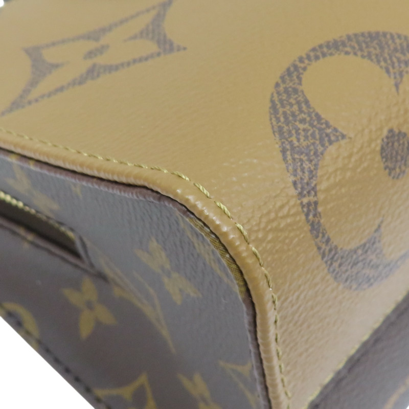 雙棕色 原花 帆布 OnTheGo East West Chain 两用包【LOUIS VUITTON LV 路易威登】 M14236-11