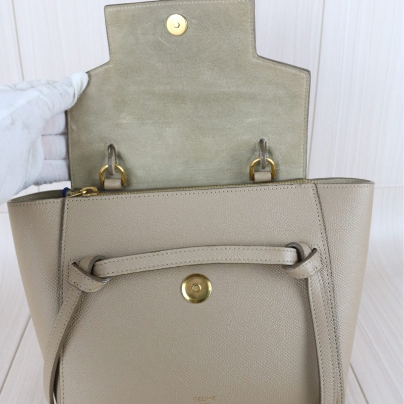 Celine belt nano 奶茶色鯰魚包-14