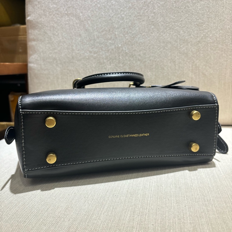 COACH 黑色手提 斜背包 盒子包-4