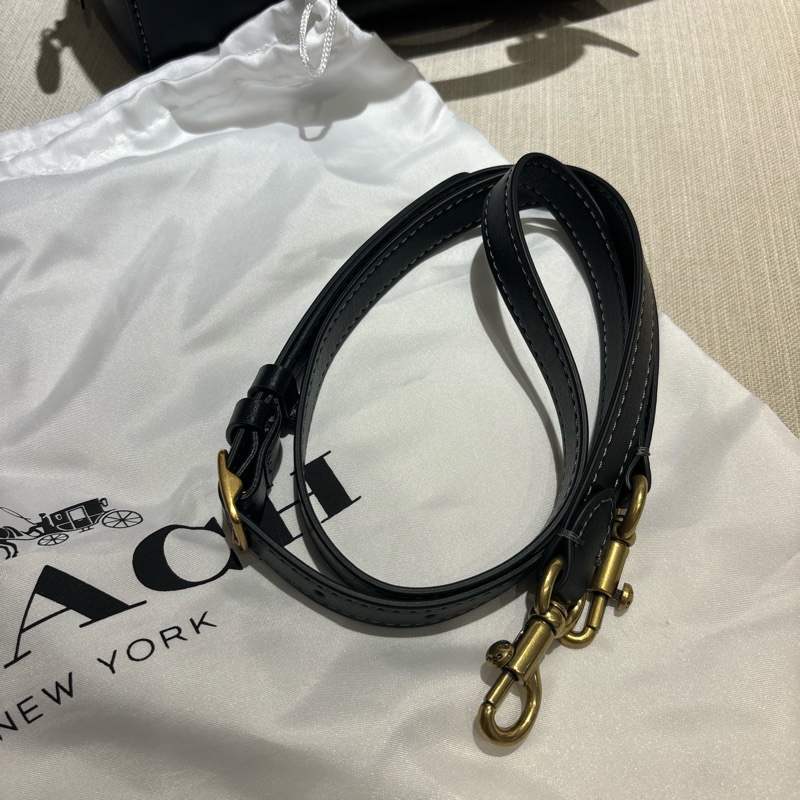COACH 黑色手提 斜背包 盒子包-7
