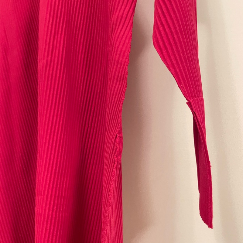 ▪️富貴選物FUGUEI▪️三宅一生主線ME 寬版摺子桃紅色襯衫外套-7