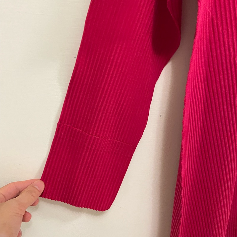 ▪️富貴選物FUGUEI▪️三宅一生主線ME 寬版摺子桃紅色襯衫外套-10