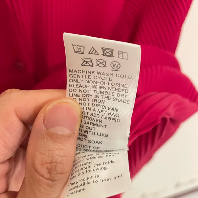 ▪️富貴選物FUGUEI▪️三宅一生主線ME 寬版摺子桃紅色襯衫外套-16