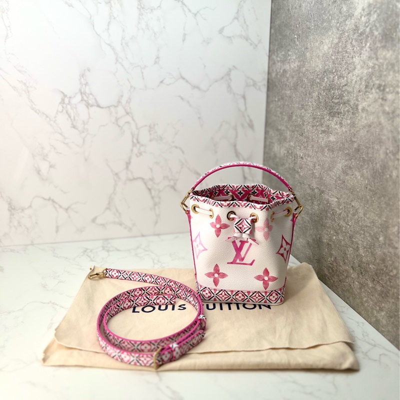 💗香緹國際精品💗 LV 芭比粉水墨 nano noe 極新-0