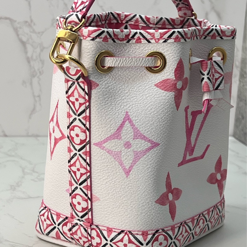 💗香緹國際精品💗 LV 芭比粉水墨 nano noe 極新-3