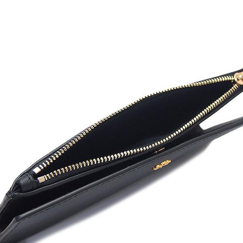 【TORY BURCH】對開防刮長夾-黑色-4