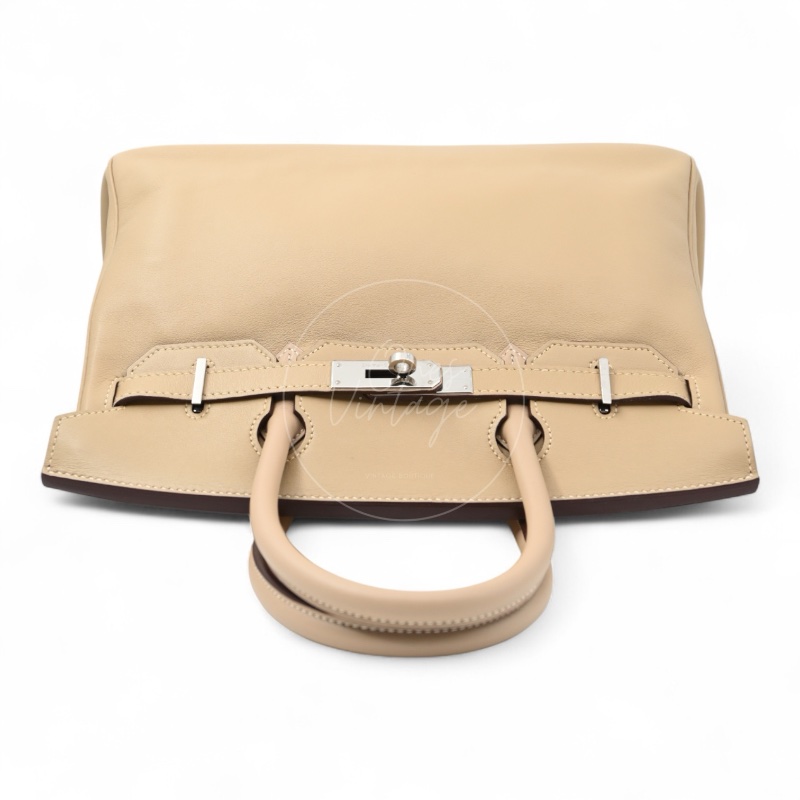 [Pre-owned] Hermes Birkin 30 Swift Stamp Square M Beige-4