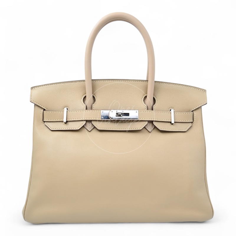 [Pre-owned] Hermes Birkin 30 Swift Stamp Square M Beige-7