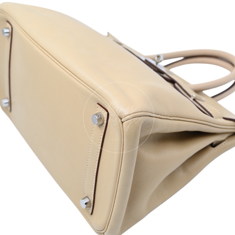 [Pre-owned] Hermes Birkin 30 Swift Stamp Square M Beige-11