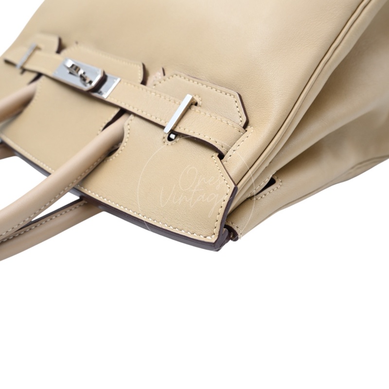 [Pre-owned] Hermes Birkin 30 Swift Stamp Square M Beige-16