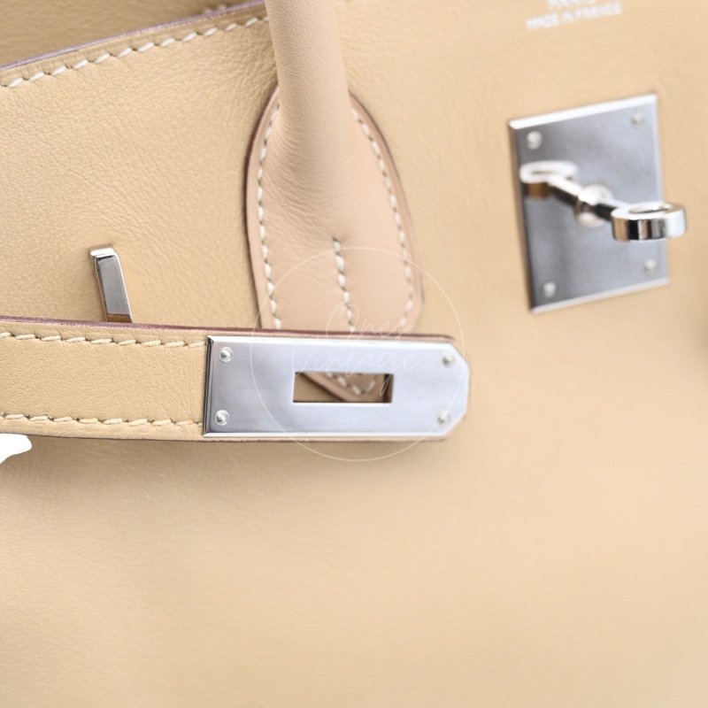 [Pre-owned] Hermes Birkin 30 Swift Stamp Square M Beige-20