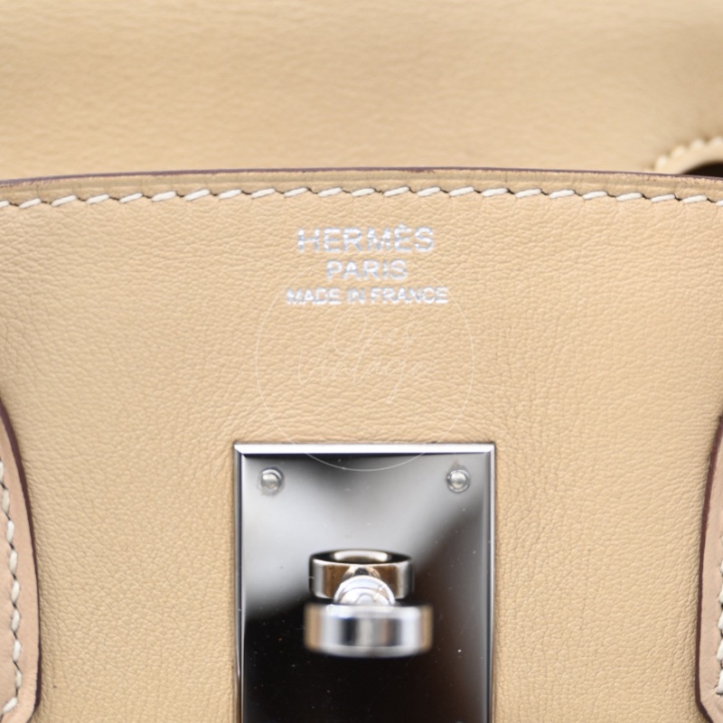 [Pre-owned] Hermes Birkin 30 Swift Stamp Square M Beige-21