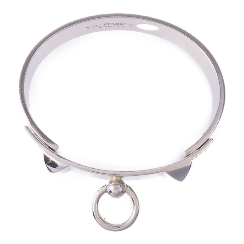 HERMES 925純銀Collier De Chien手鐲-3