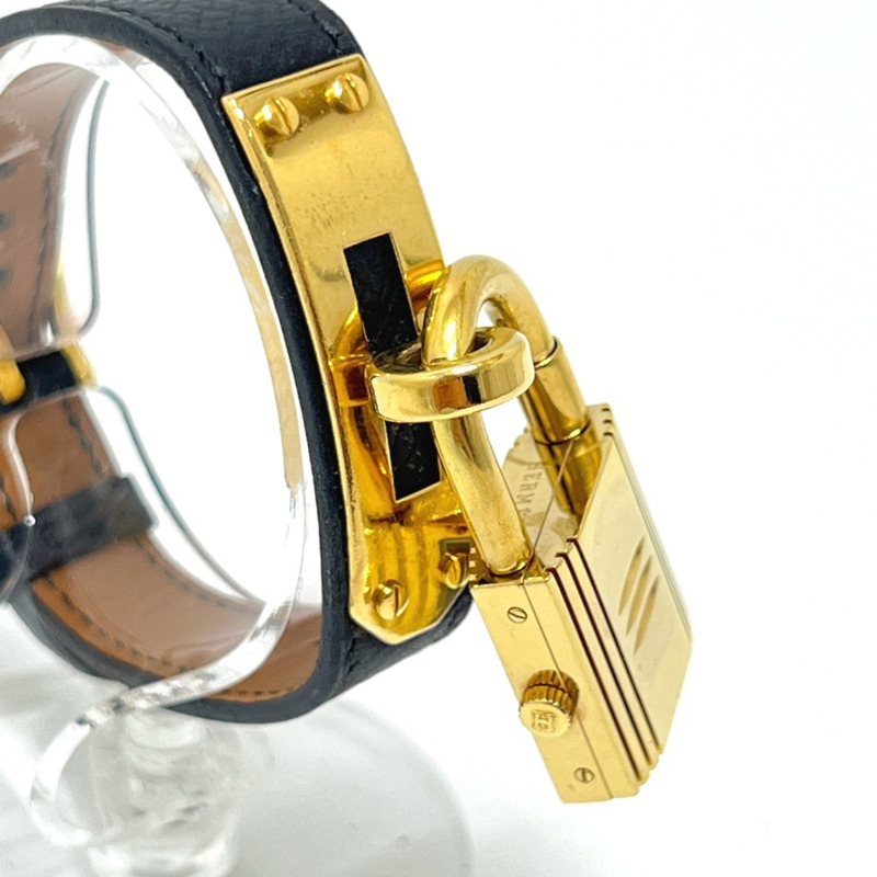 愛馬仕 Kelly 石英金屬女士腕錶,金色-2