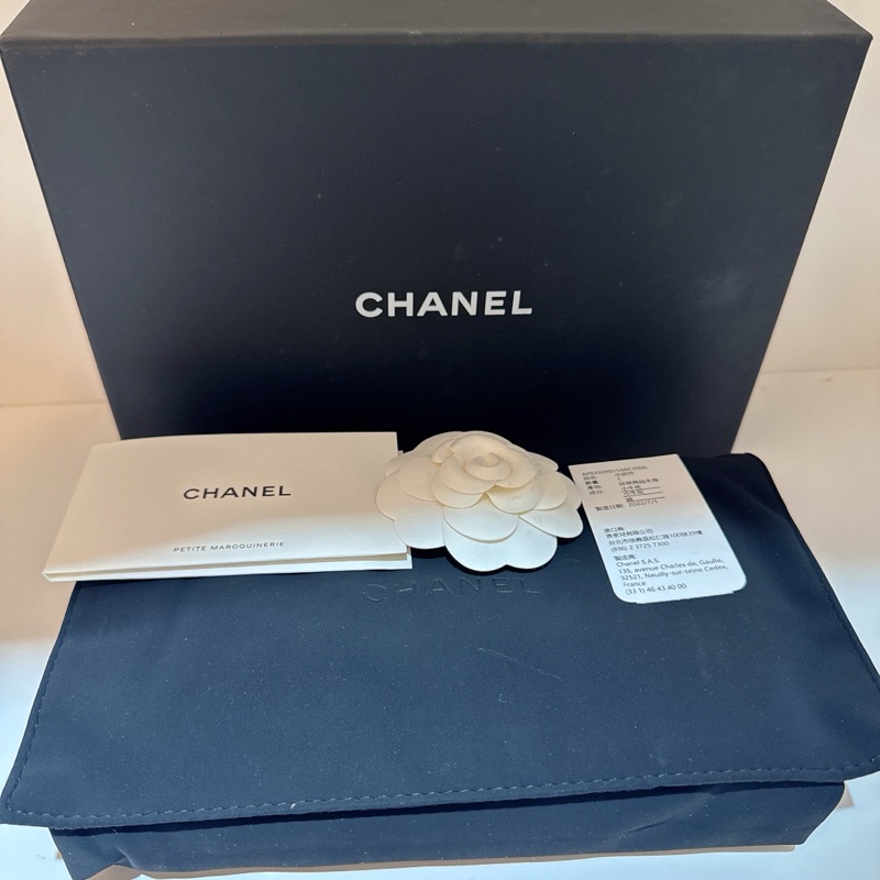 Chanel 黑銀荔枝皮WOC 晶片款 全新 可小議-13