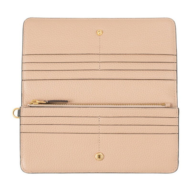 【TORY BURCH】雙T-LOGO皮革長夾-黑色-3