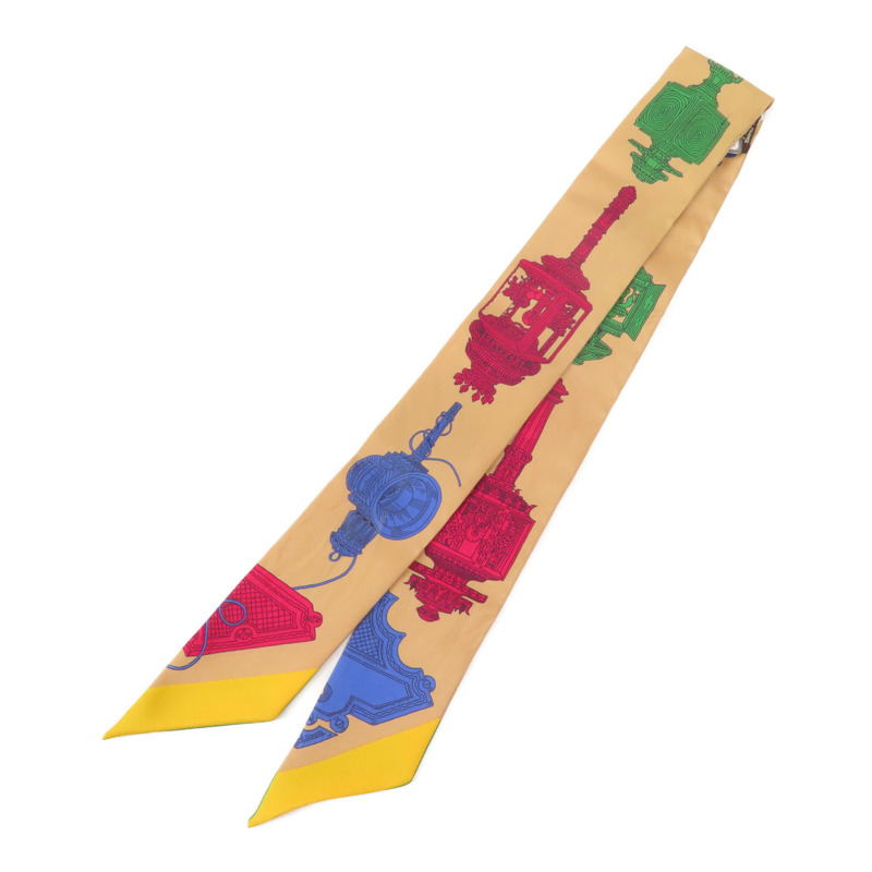 HERMES 絲質Twilly絲巾-1