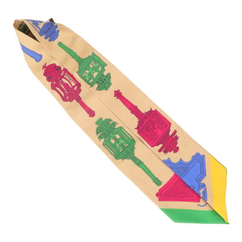 HERMES 絲質Twilly絲巾-4