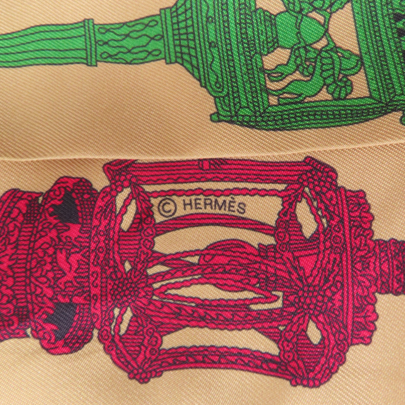 HERMES 絲質Twilly絲巾-5