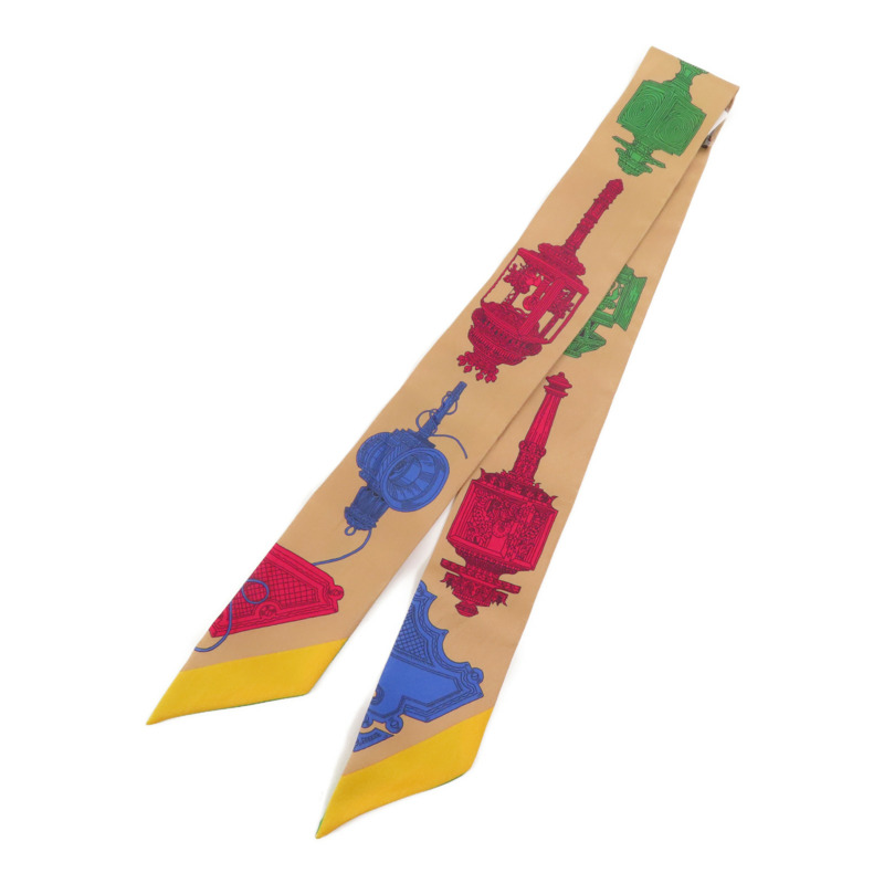HERMES 絲質Twilly絲巾-1