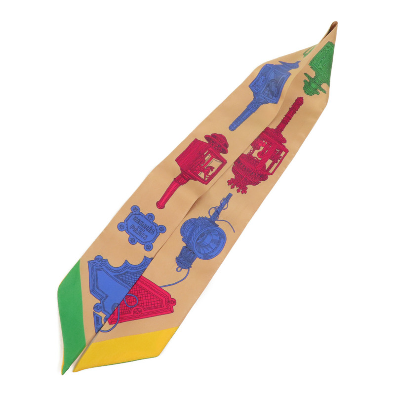 HERMES 絲質Twilly絲巾-2