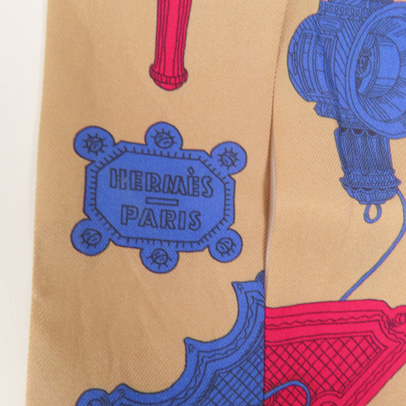 HERMES 絲質Twilly絲巾-3