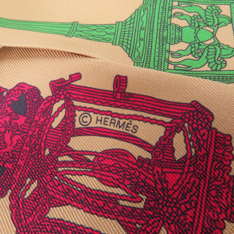 HERMES 絲質Twilly絲巾-5