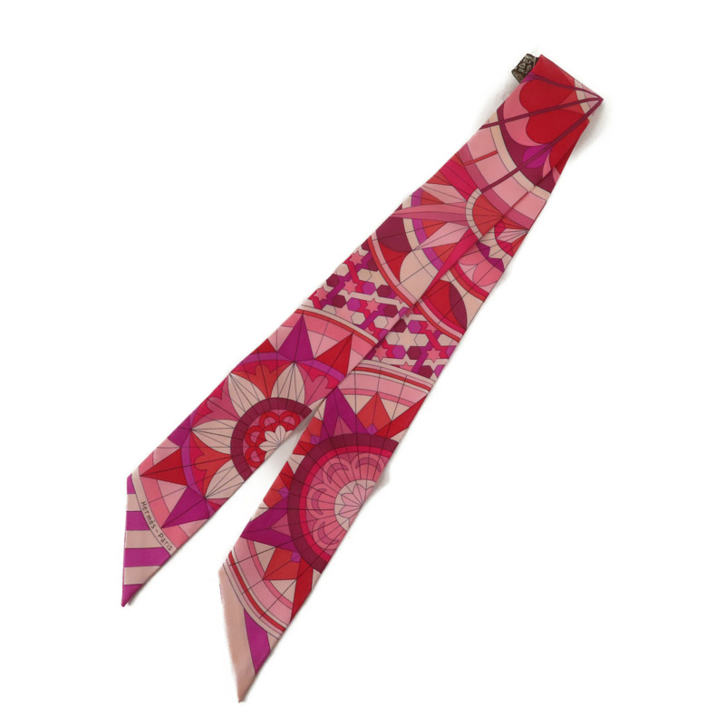 HERMES 絲質Twilly絲巾-0