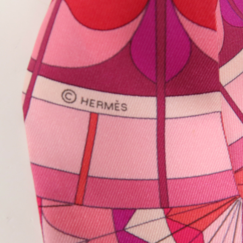 HERMES 絲質Twilly絲巾-5