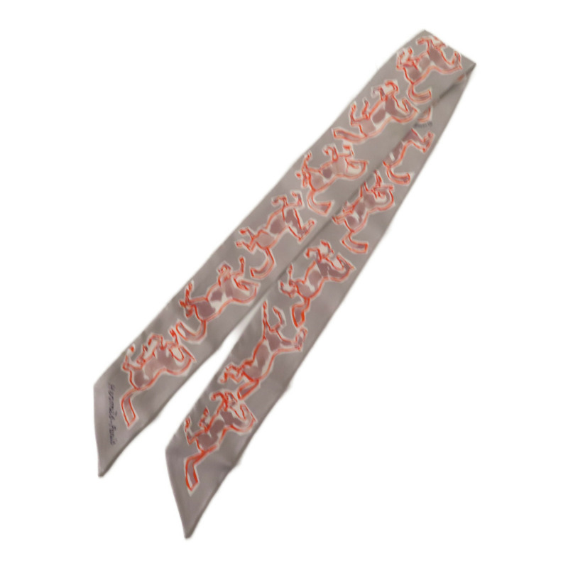 HERMES 絲質Twilly絲巾-0