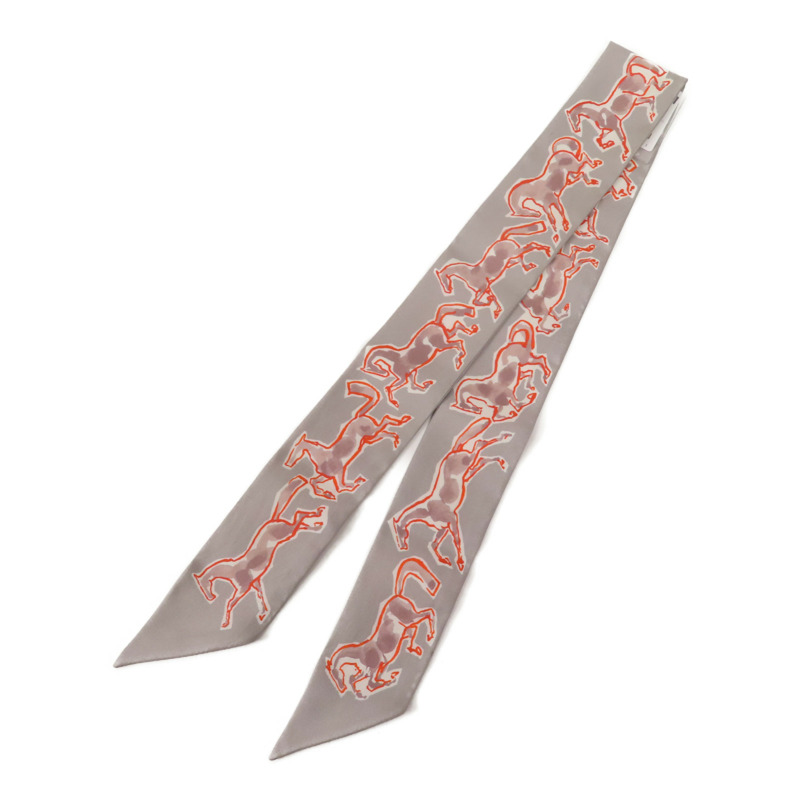 HERMES 絲質Twilly絲巾-2