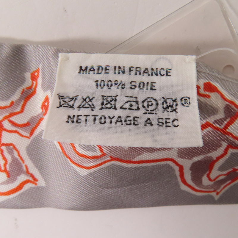 HERMES 絲質Twilly絲巾-7