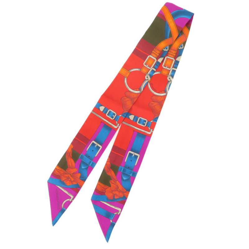 HERMES 絲質Twilly絲巾-0