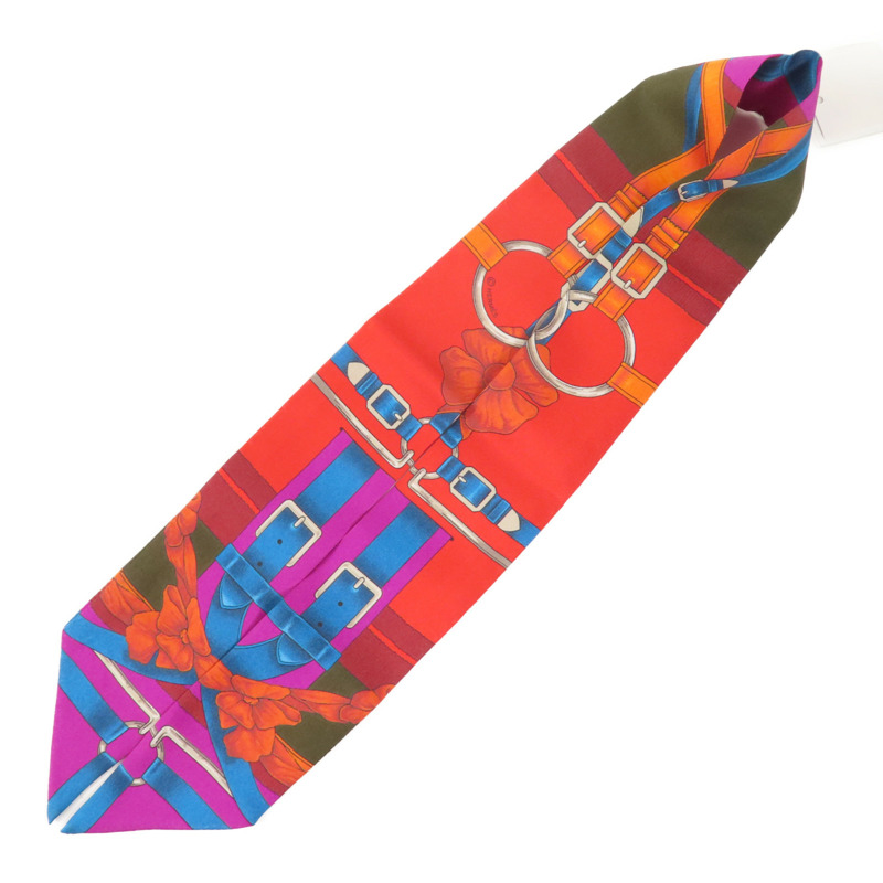 HERMES 絲質Twilly絲巾-4