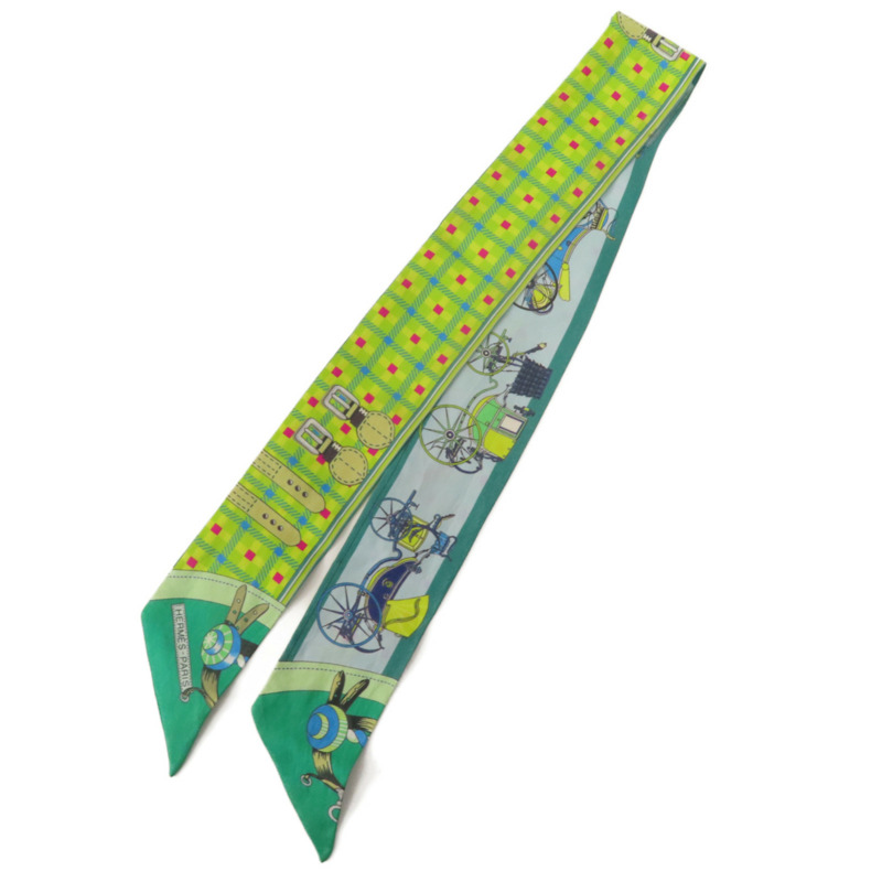 HERMES 絲質Twilly絲巾-0