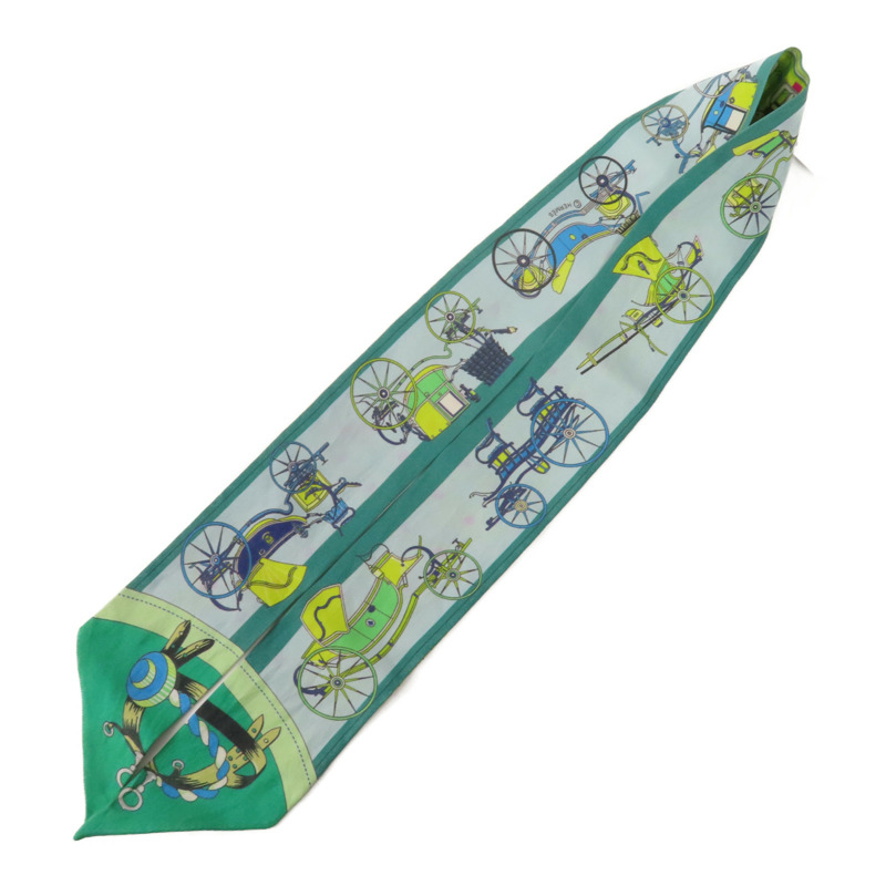 HERMES 絲質Twilly絲巾-4
