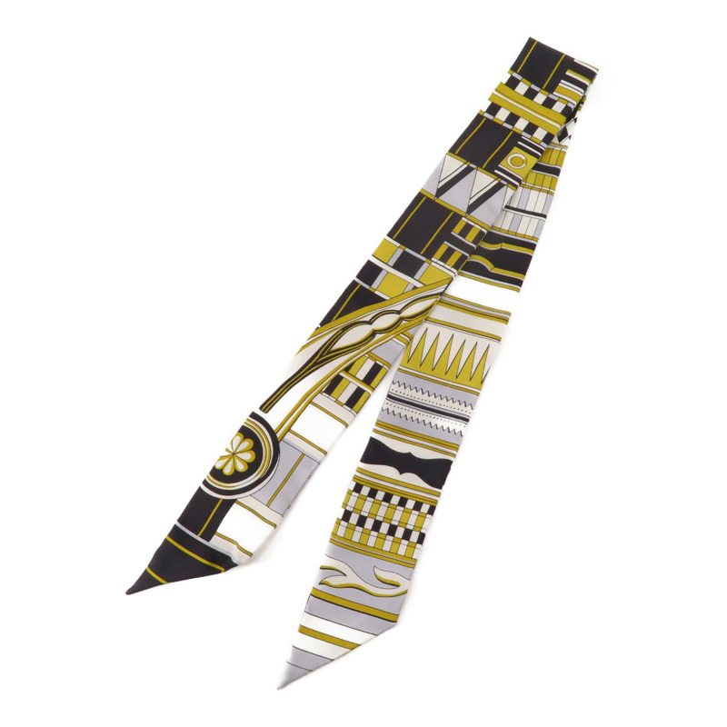 HERMES 絲質Twilly絲巾-1