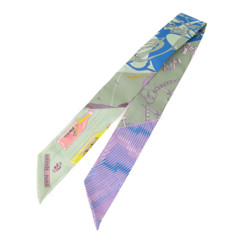 HERMES 絲質Twilly絲巾-0