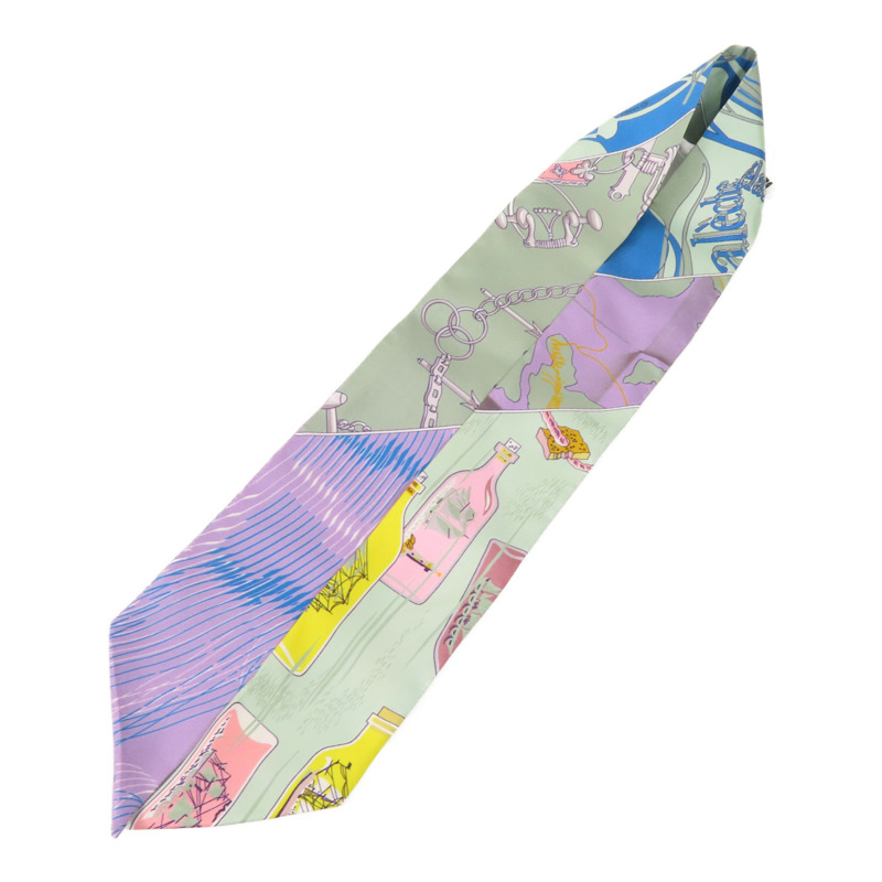 HERMES 絲質Twilly絲巾-4