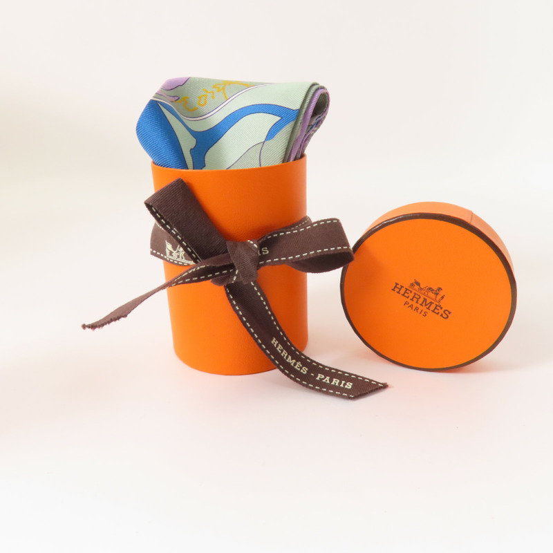 HERMES 絲質Twilly絲巾-7