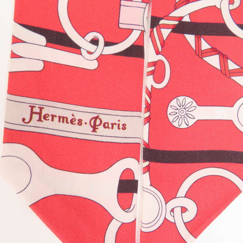 HERMES 絲質Twilly絲巾-3