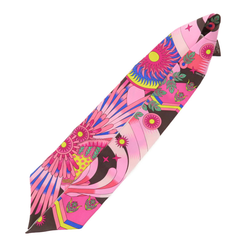 HERMES 絲質Twilly絲巾-4