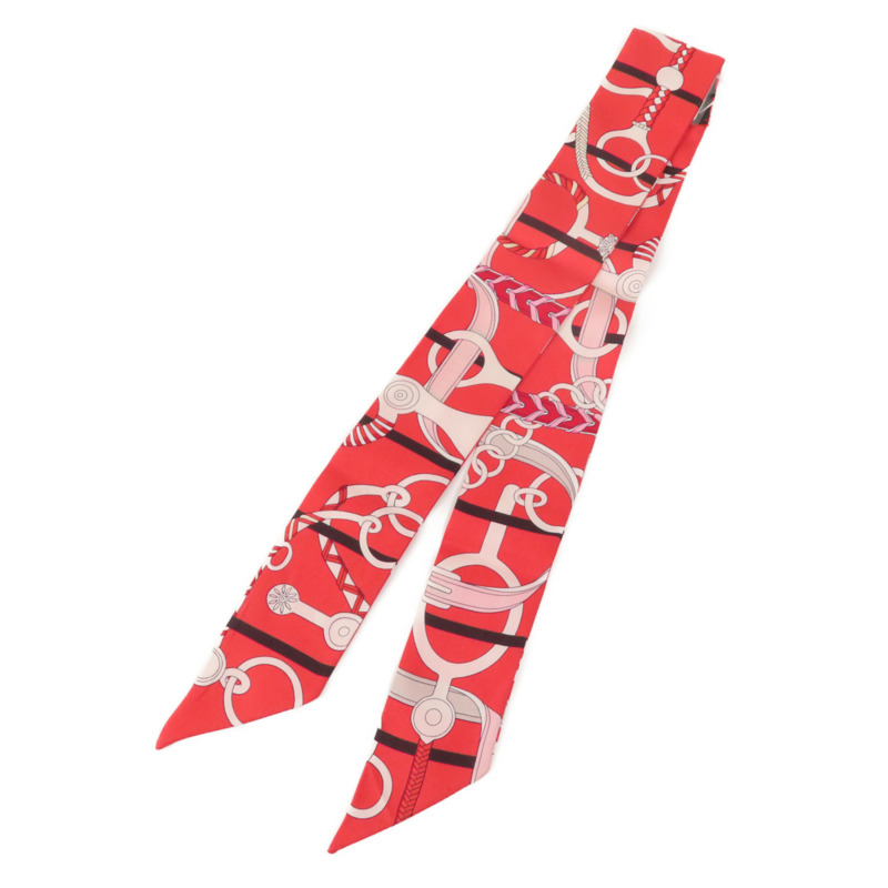 HERMES 絲質Twilly絲巾-1