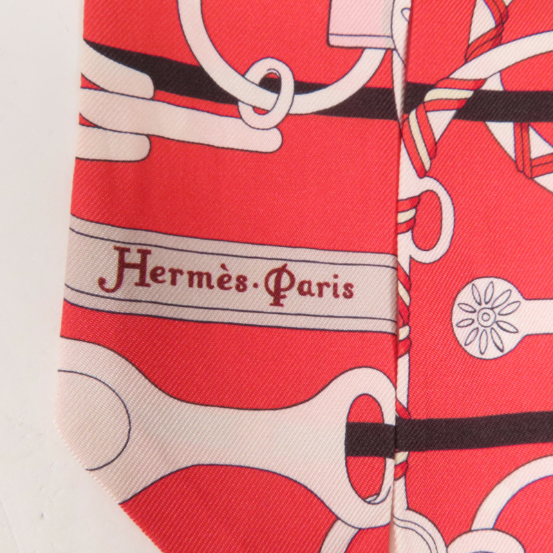 HERMES 絲質Twilly絲巾-3