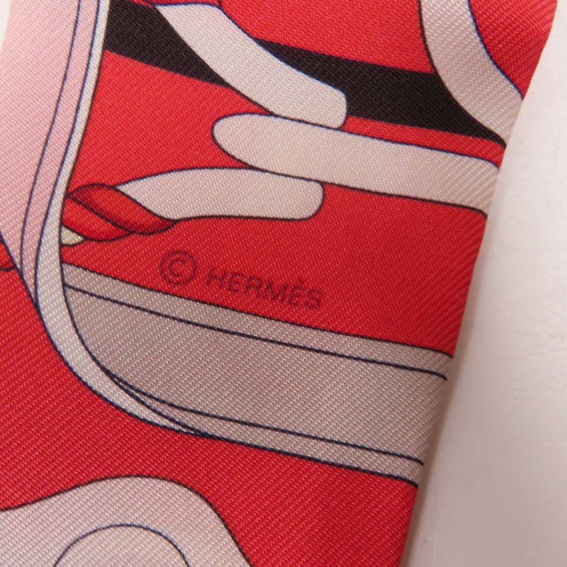 HERMES 絲質Twilly絲巾-5