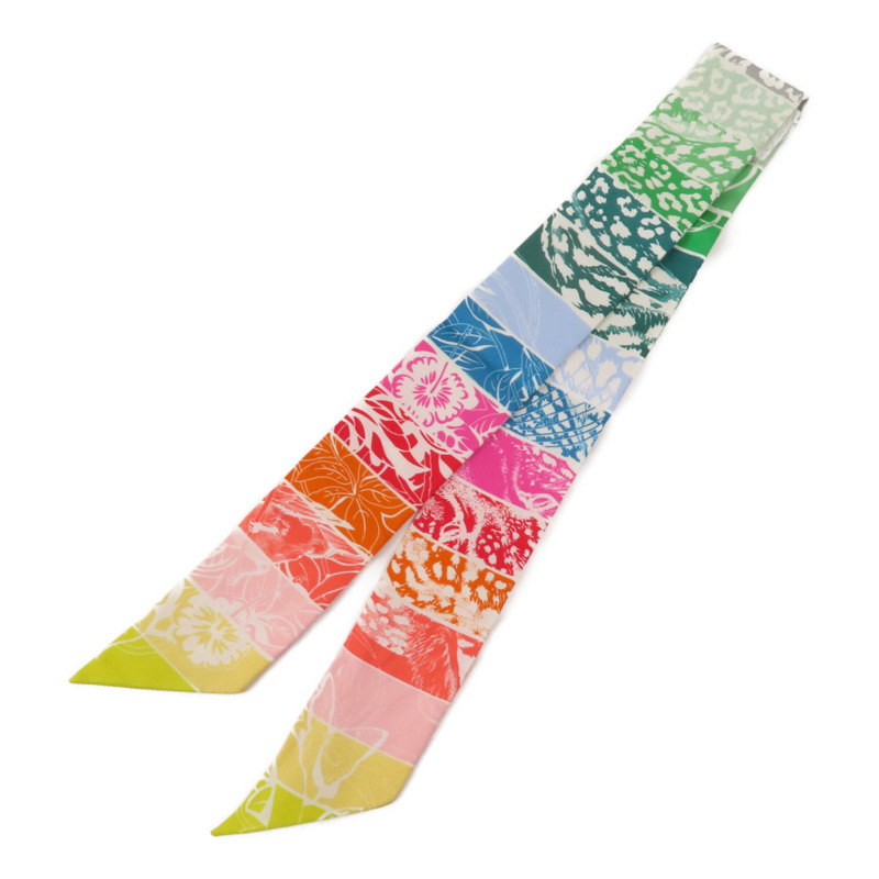 HERMES 絲質Twilly絲巾-1