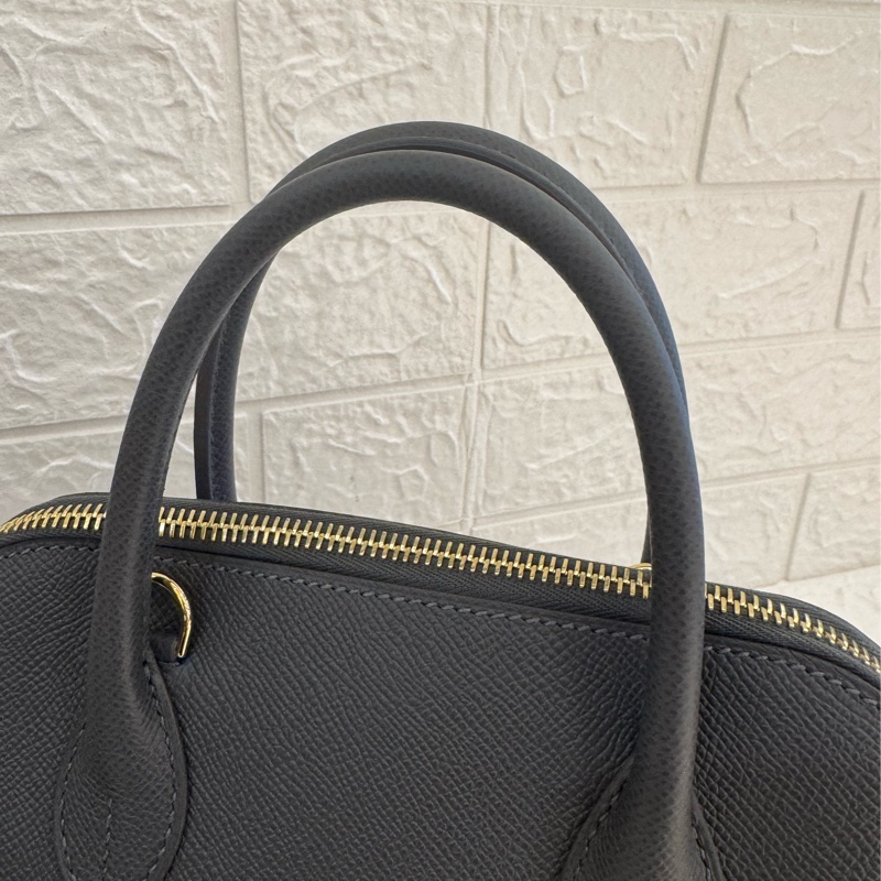 Hermes85石板灰金釦bolide25-12