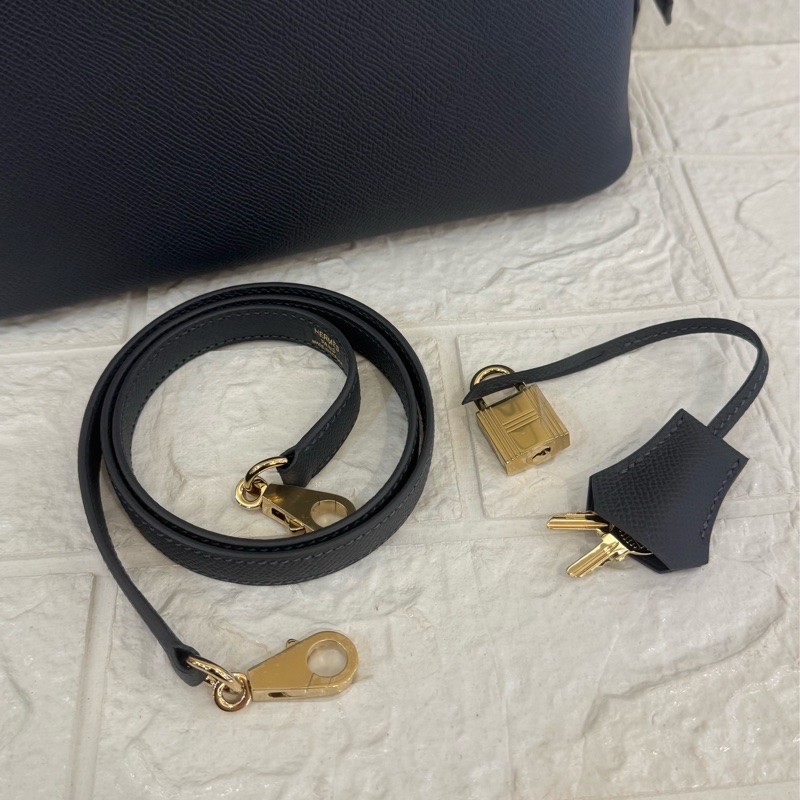 Hermes85石板灰金釦bolide25-23