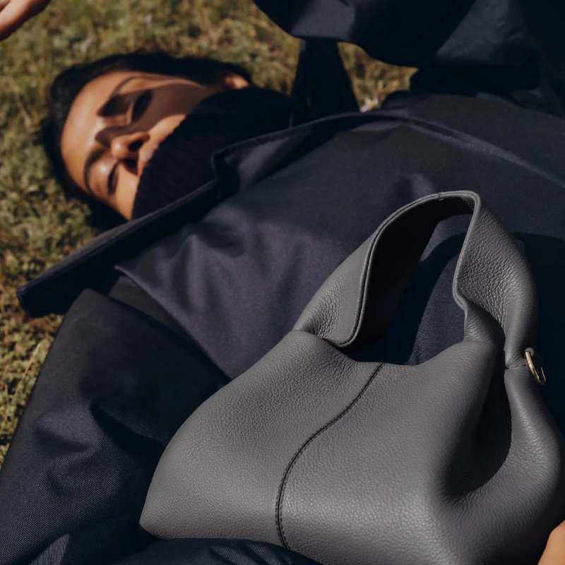 Polene NUMBER NINE MINI 岩石灰色 雲朵包-3