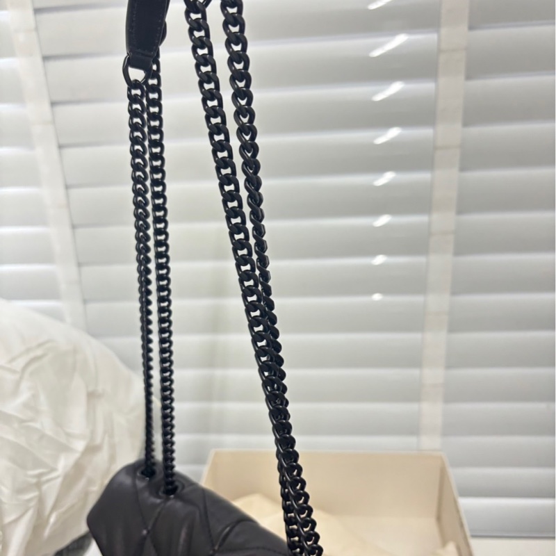 Ysl PUFFER TOY羊皮革手袋 黑鏈-13